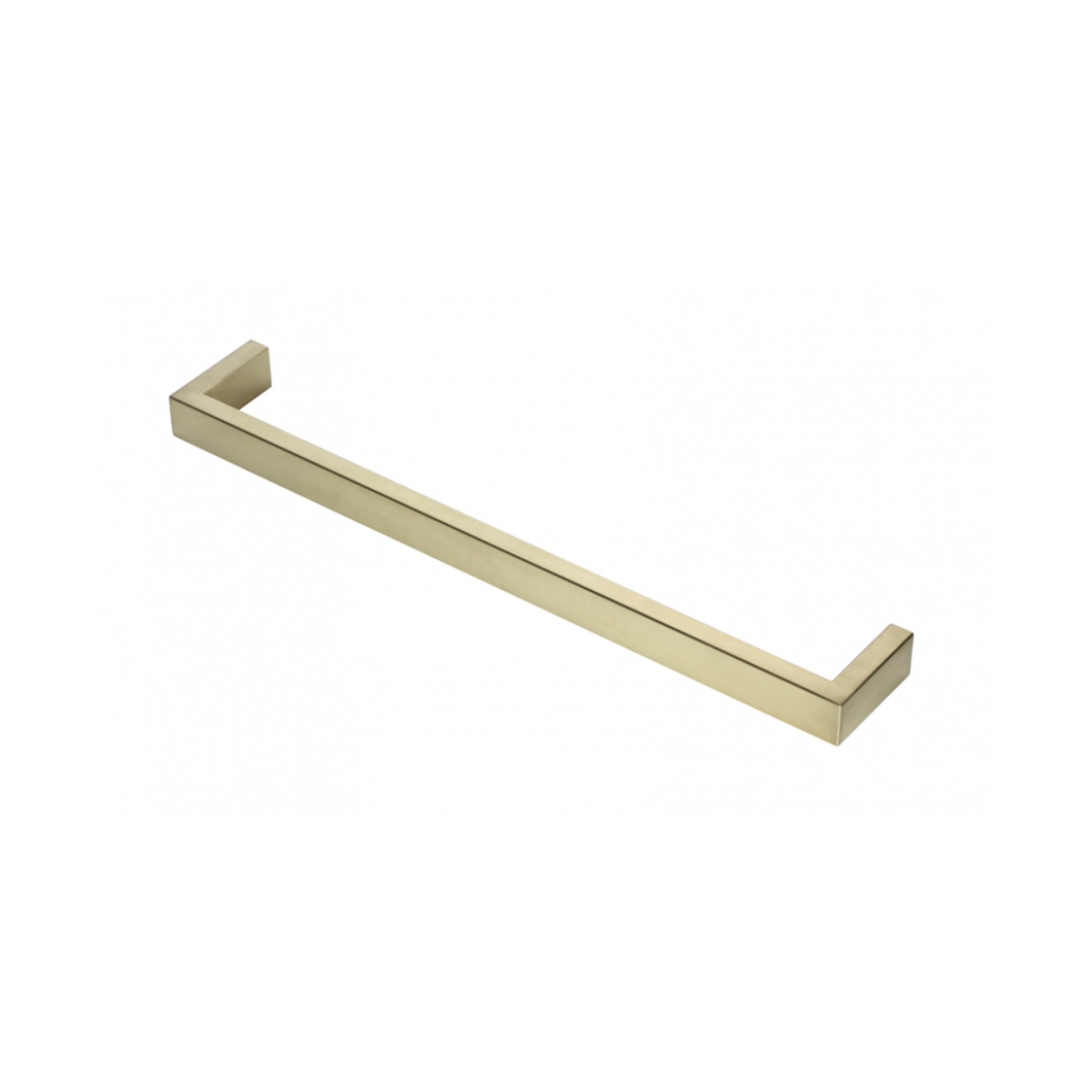 HEIRLOOM STRATA STUDIO 1 SLIMLINE HEATED SINGLE TOWEL RAIL BRUSHED BRASS 460MM