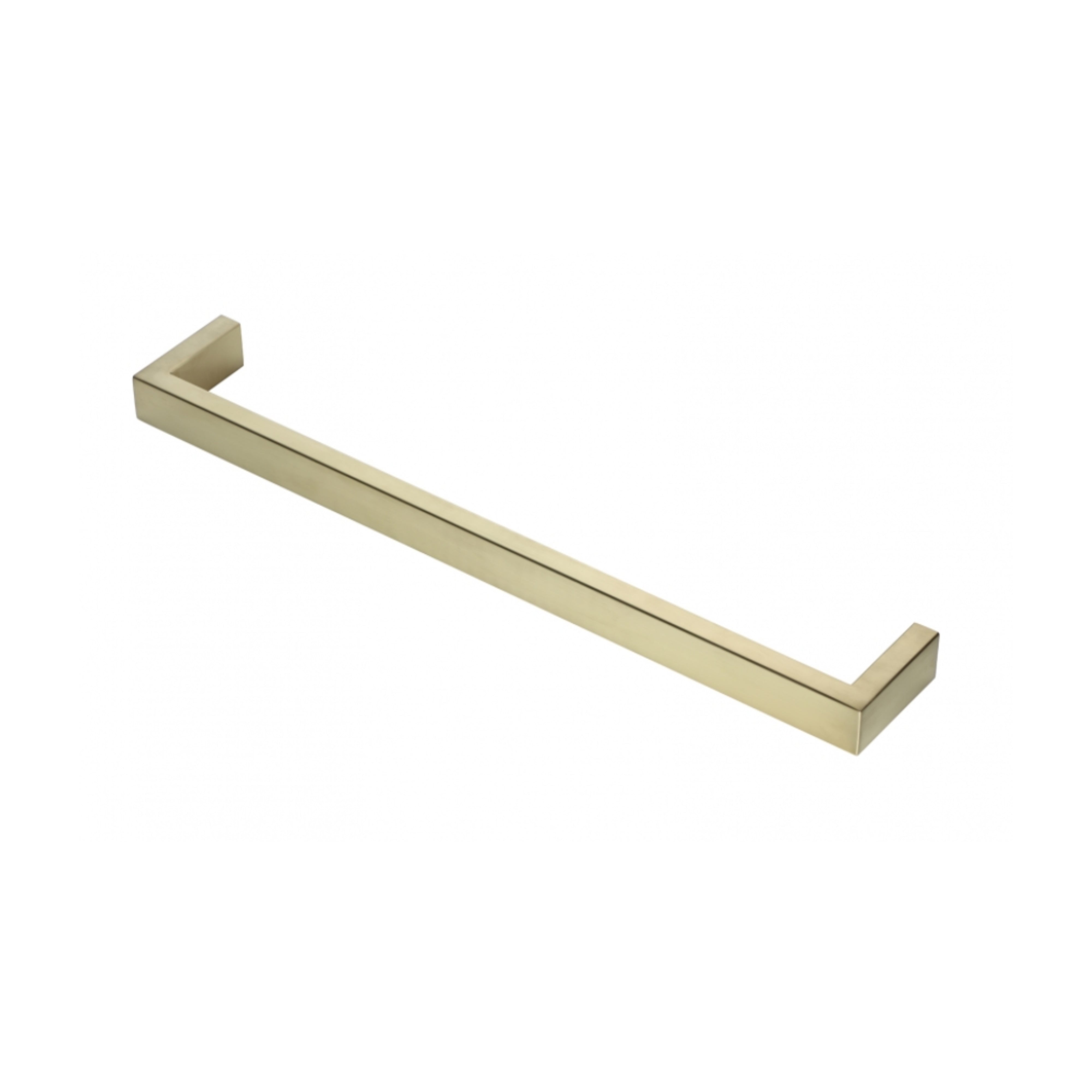 HEIRLOOM STRATA STUDIO 1 HEATED SINGLE TOWEL RAIL BRUSHED BRASS 632MM