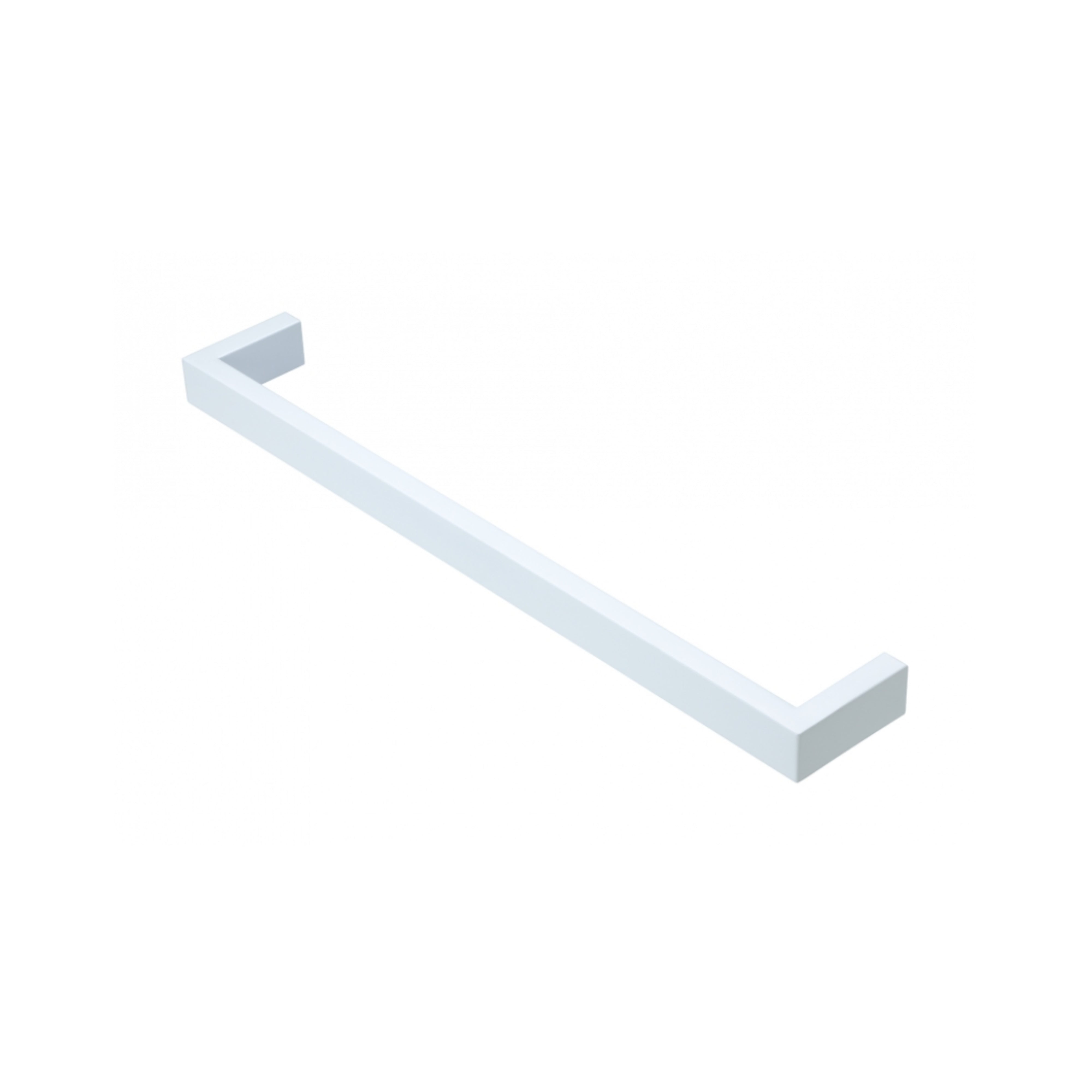 HEIRLOOM STRATA STUDIO 1 HEATED SINGLE TOWEL RAIL MATTE WHITE 632MM