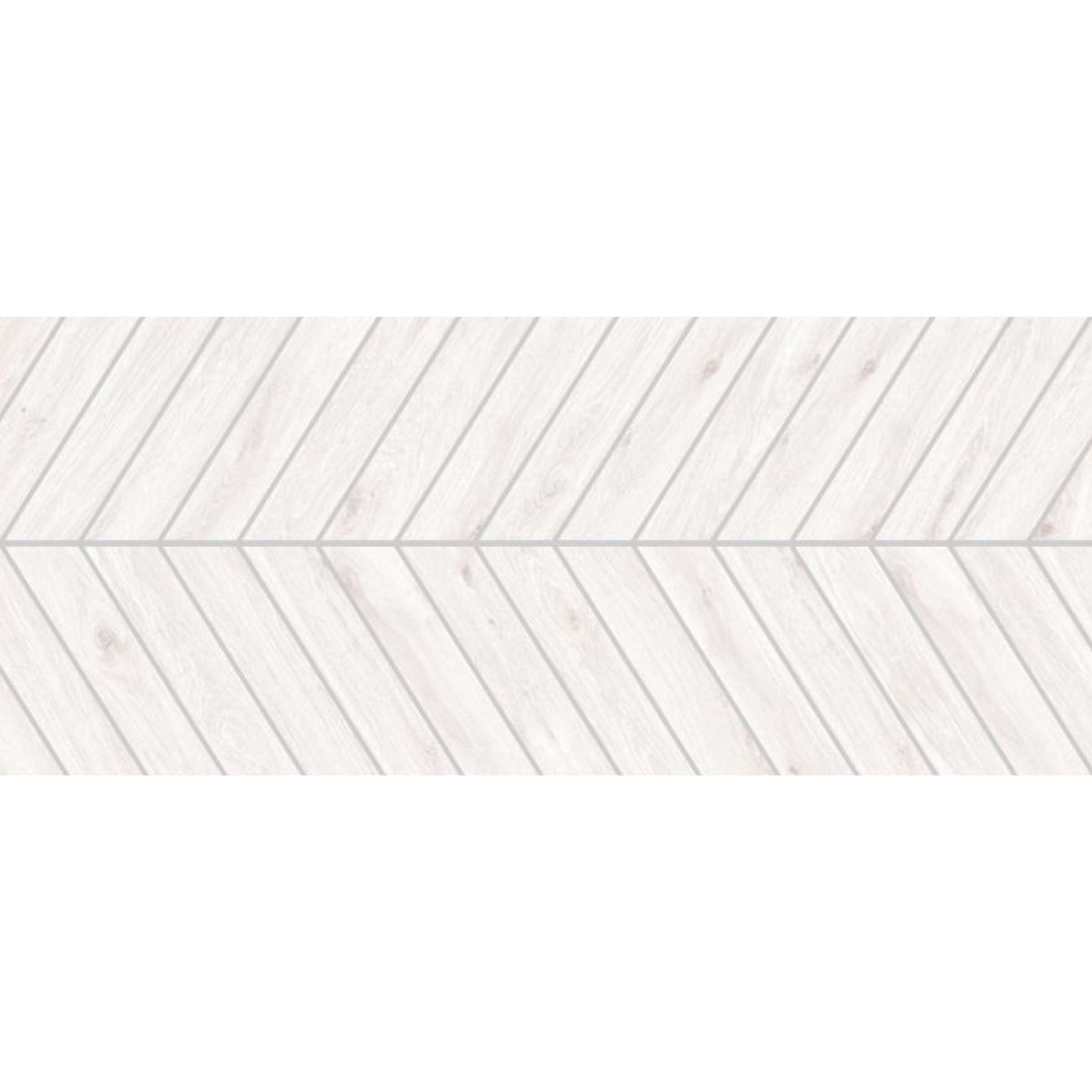 EVERSTONE OLTRE WHITE MATTE 540X110MM CHEVRON TILE (PER BOX)