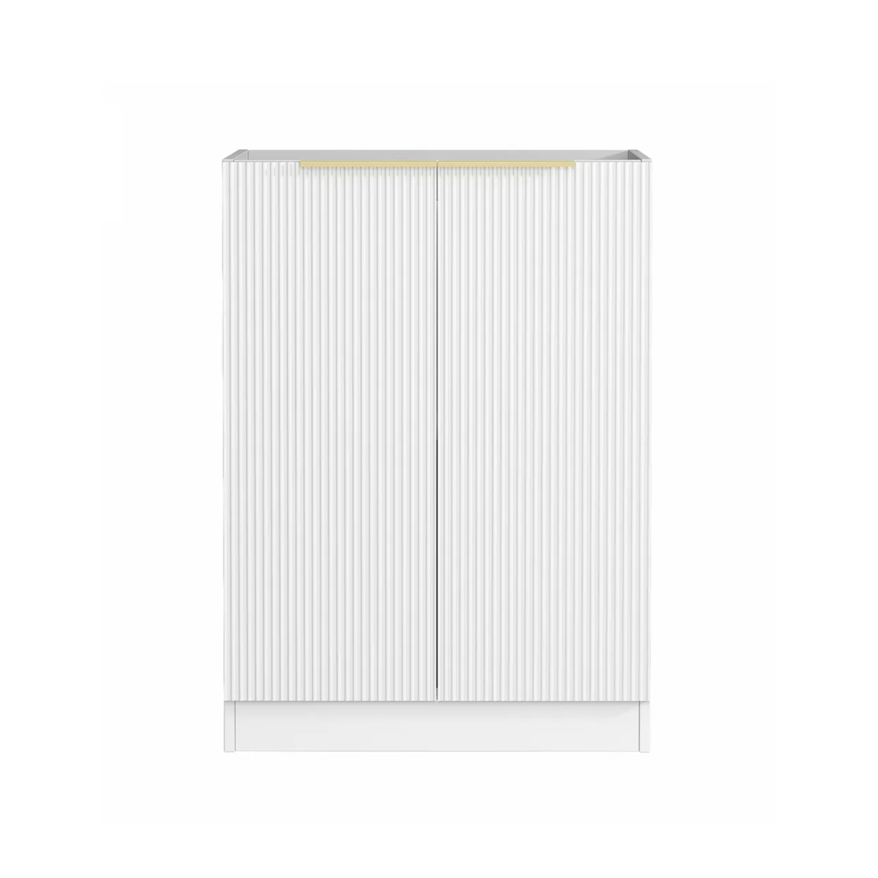 OTTI BONDI MATTE WHITE FLUTED 632MM BASE LAUNDRY CABINET