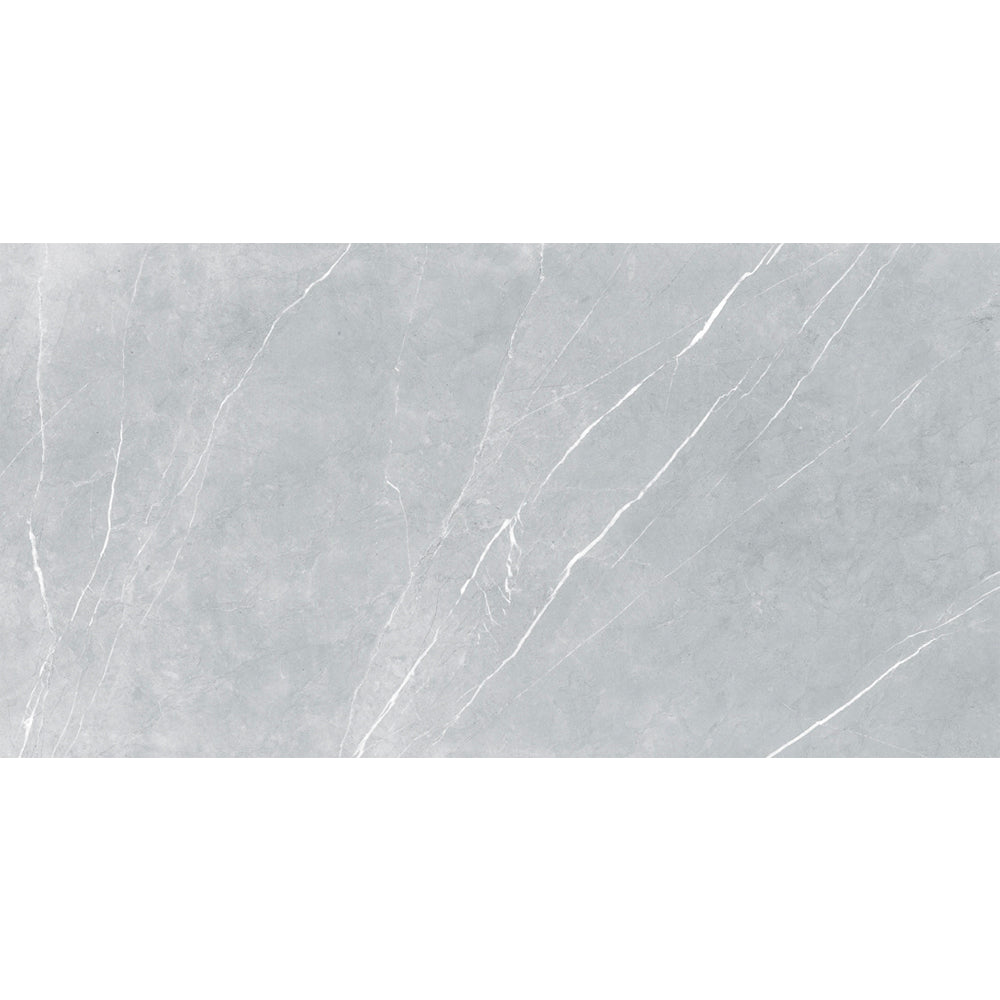 ELITE BRACCA LIGHT GREY POLISHED 300X600MM RECTANGULAR TILE (PER BOX)