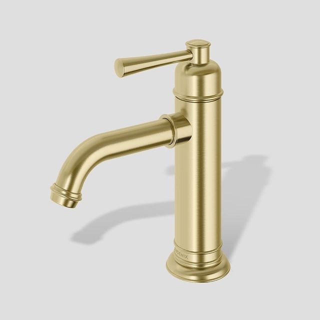 PHOENIX CROMFORD BASIN MIXER 174MM BRUSHED GOLD