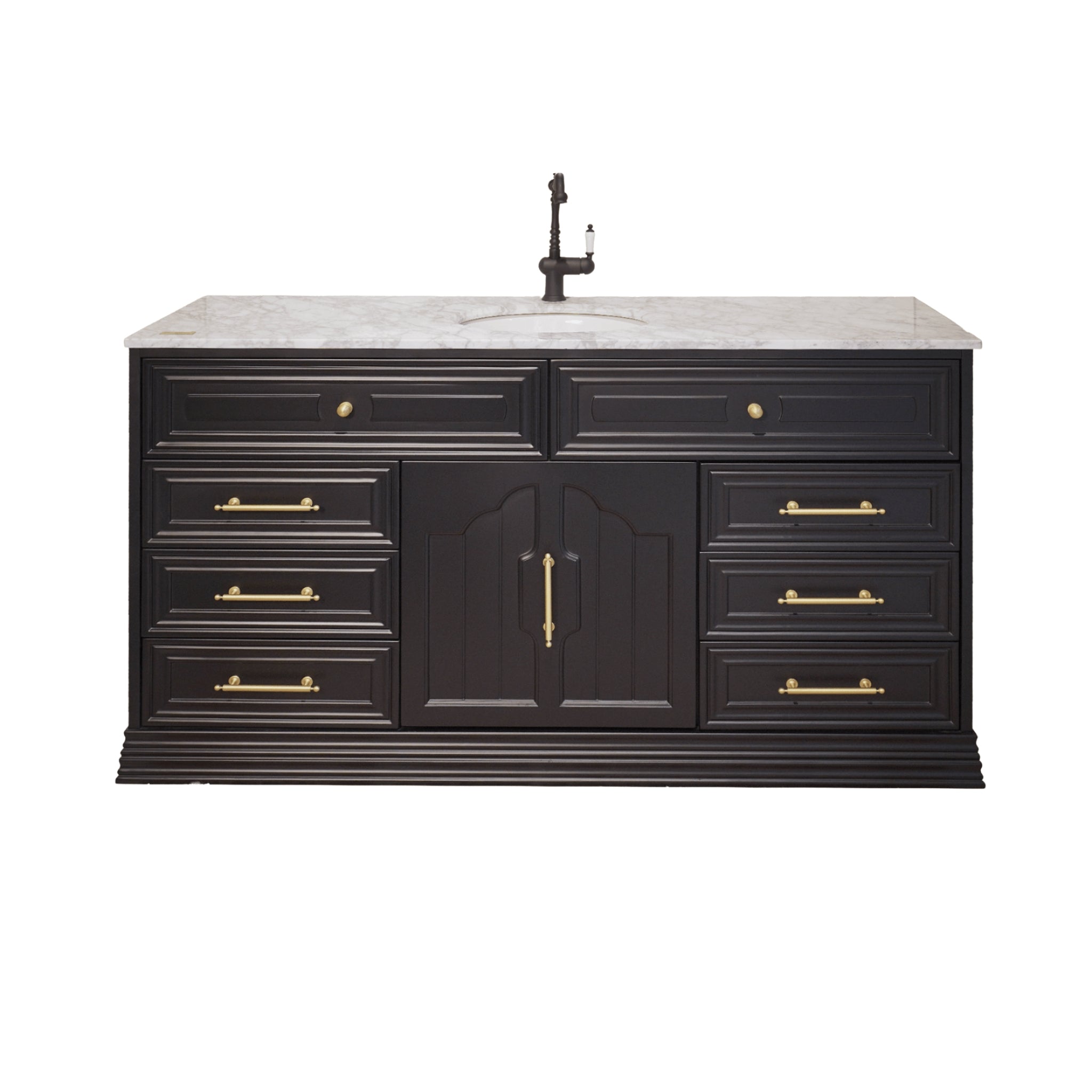 JOINERY BY BEARS ELEANOR BLACK 1500MM SINGLE BOWL FREESTANDING VANITY PACKAGE