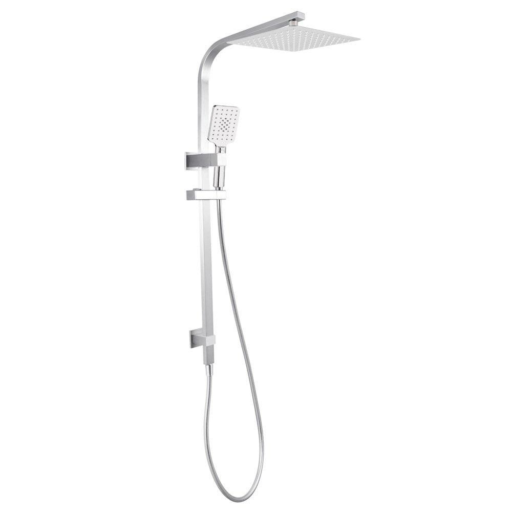 AQUAPERLA SQUARE 10" SHOWER STATION BRUSHED NICKEL