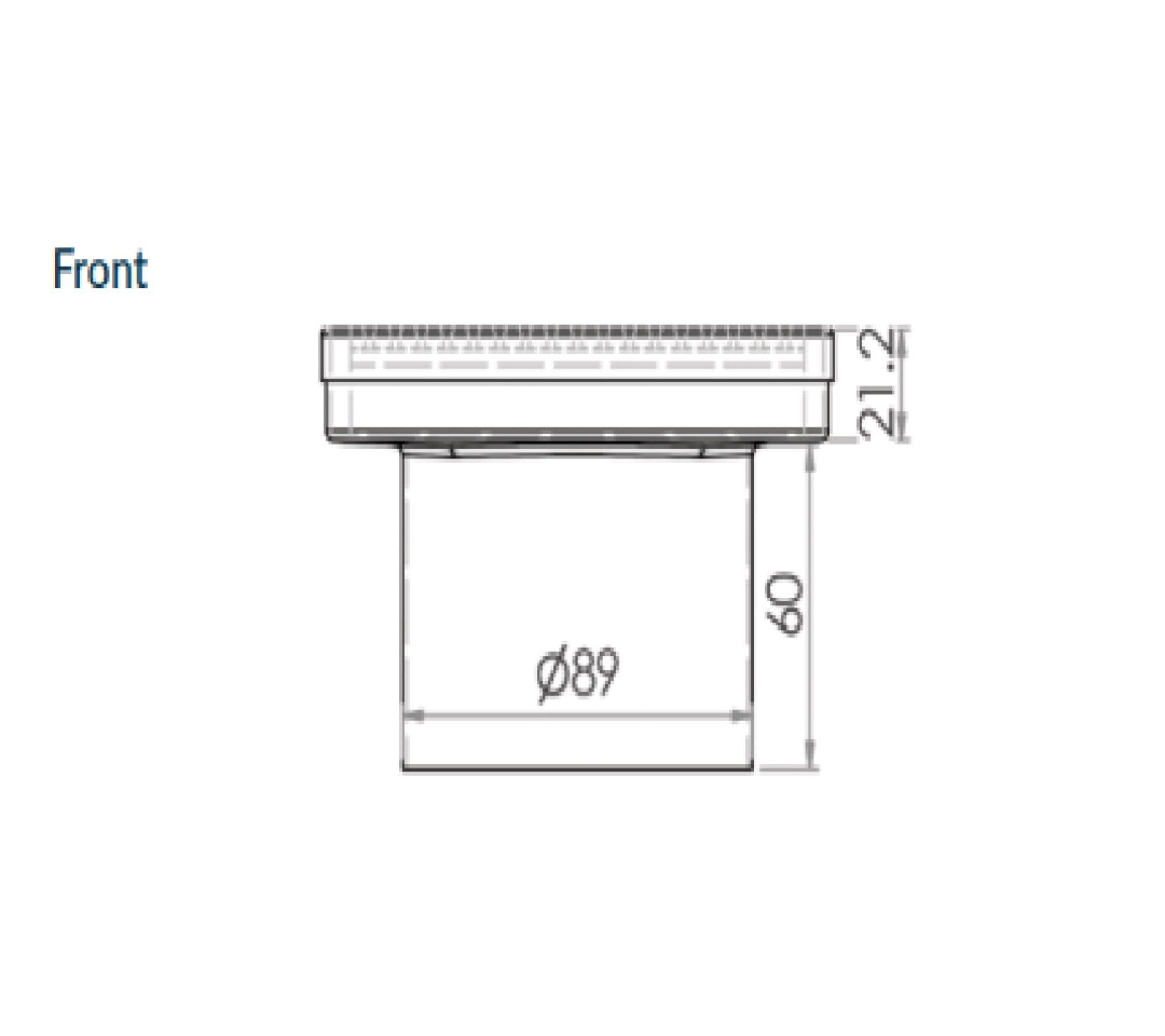 3MONKEEZ WEDGE WIRE POINT DRAIN 130MM GREY