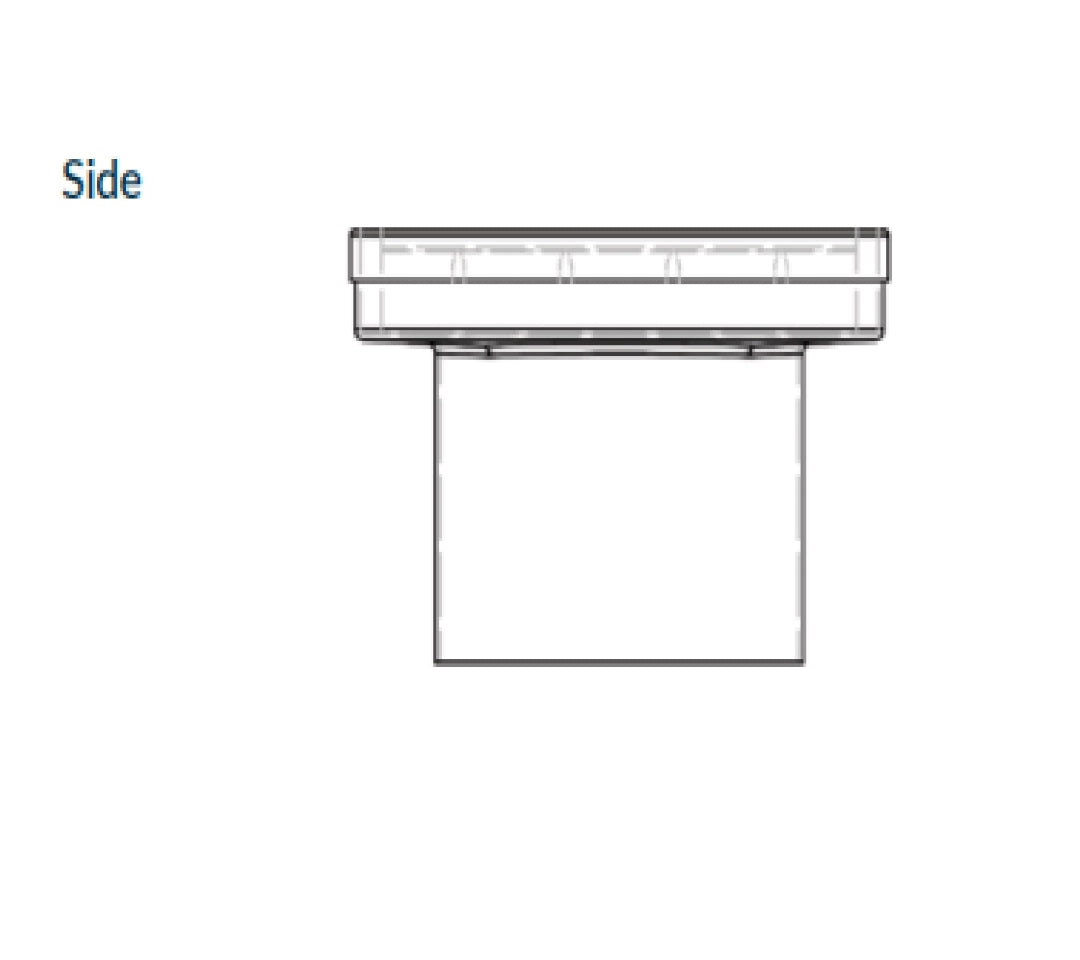 3MONKEEZ WEDGE WIRE POINT DRAIN 130MM GREY