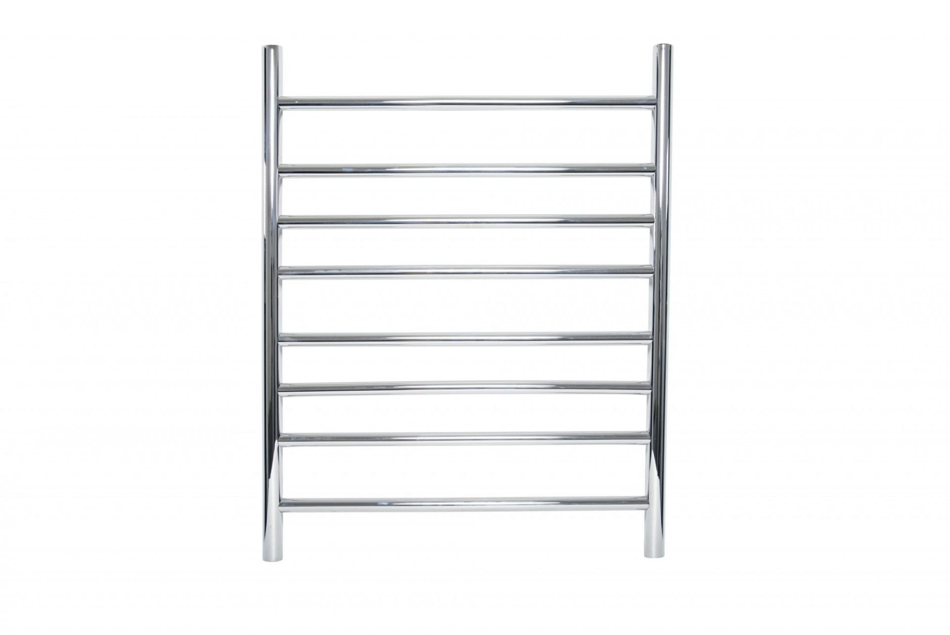 LINSOL ALLEGRA 8 BAR HEATED TOWEL RAIL CHROME 800MM