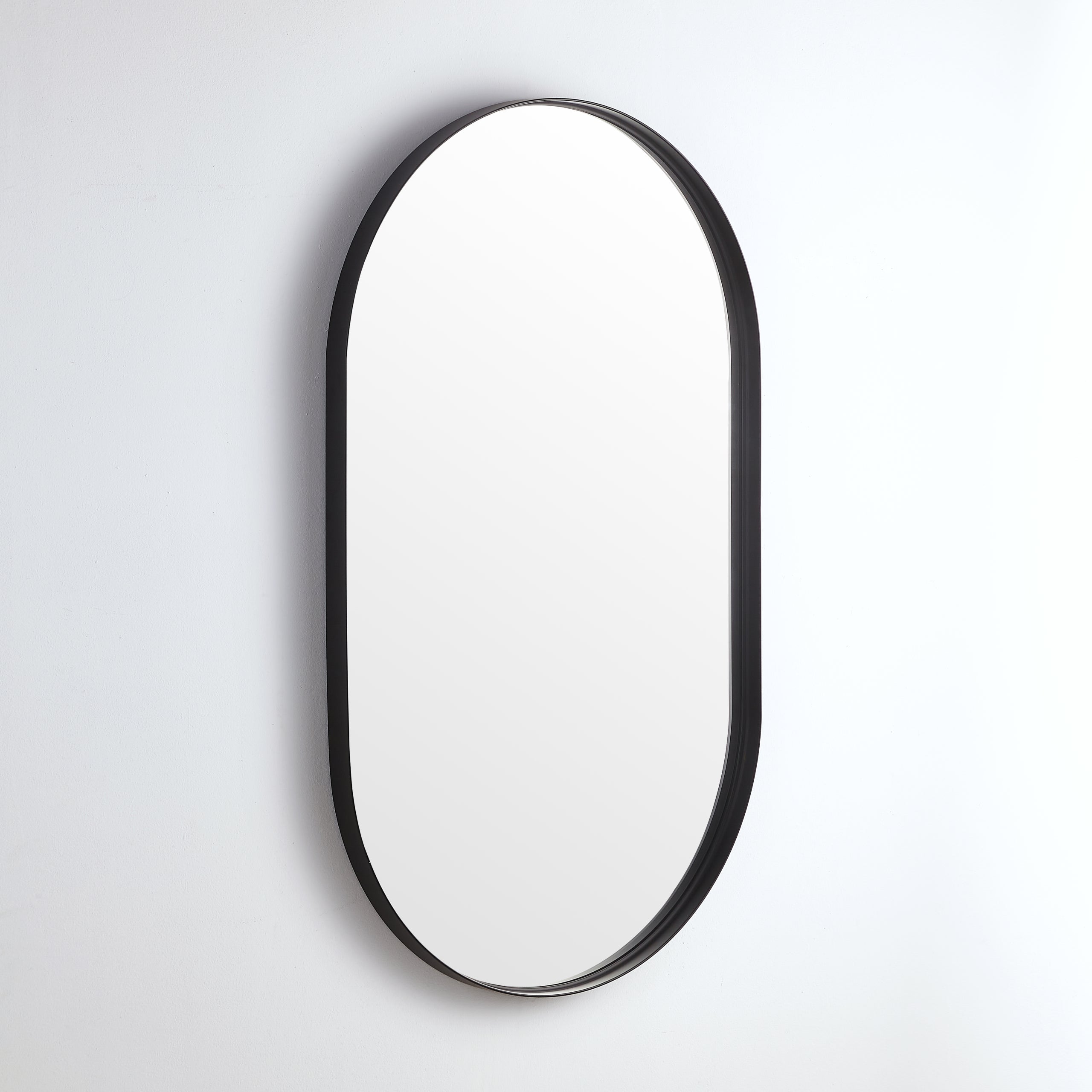 POSEIDON OLIVIA OVAL BLACK FRAMED MIRROR 900MM