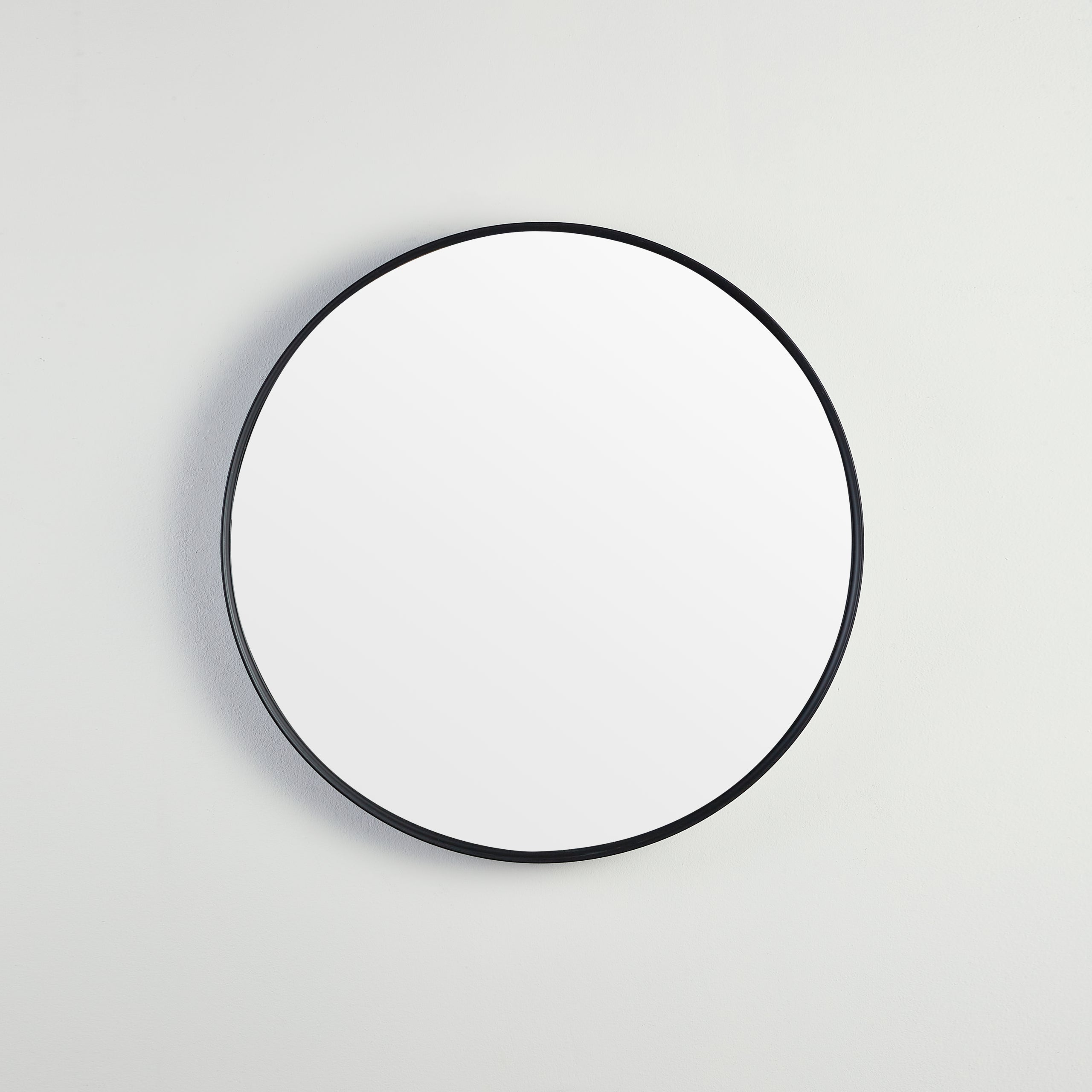 POSEIDON OLIVIA ROUND BLACK FRAMED MIRROR 600MM