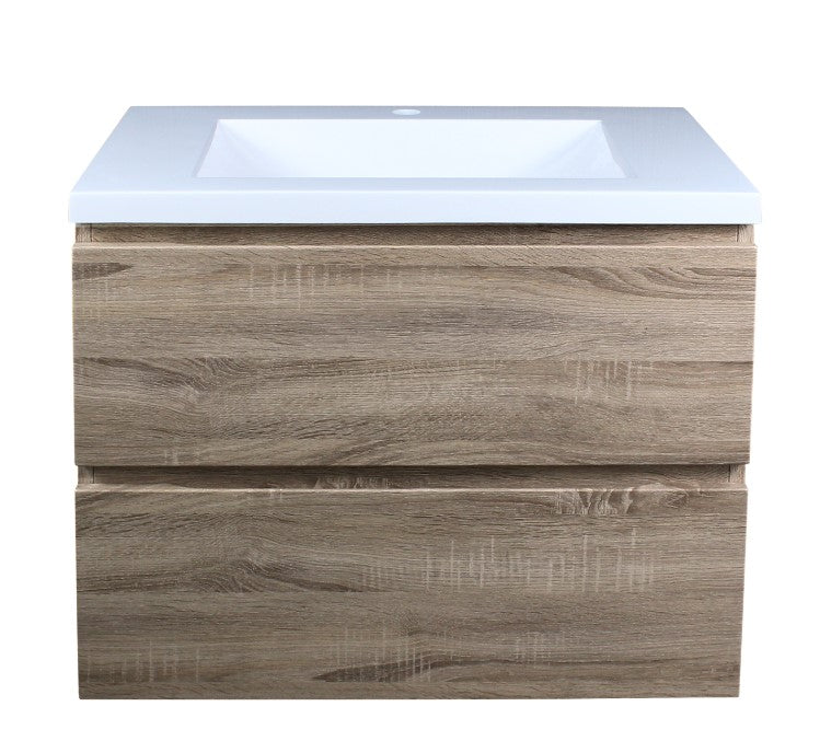 POSEIDON WHITE OAK 600MM WALL HUNG VANITY